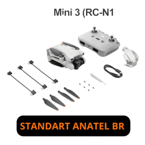 Drone Dji Mini 3 Standart 1 Bateria Controle Sem Tela Anatel